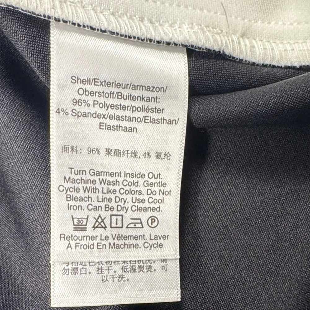 DKNY Black and White Long Sleeve Dress - Picture 4 of 4